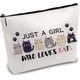 thumbnail image 1 of Bolsas de maquillaje con diseño de gato para mujer, neceser de viaje con cremallera, estuche multiusos para lápices, neceser, monedero, regalo de broma., 1 of 9