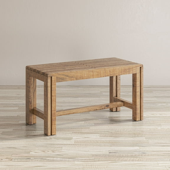 Jofran Bradford Modern Extendable Solid Mango Hardwood Bench