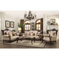 thumbnail image 2 of ACME Shalisa Fabric Upholstery Wingback Chair with Queen Anne Leg in Walnut, 2 of 8