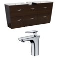 thumbnail image 1 of Imaginations Américaines  74 pouces W Vanity Set Wenge, 1 of 9