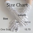thumbnail image 3 of Long Gloves Costume Women Long Satin Opera Gloves Elbow Length, 3 of 4