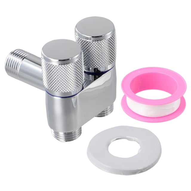 G1/2 1 sur Deux Robinet de Machine à Laver à Double Commande Robinet de Toilette Triangle