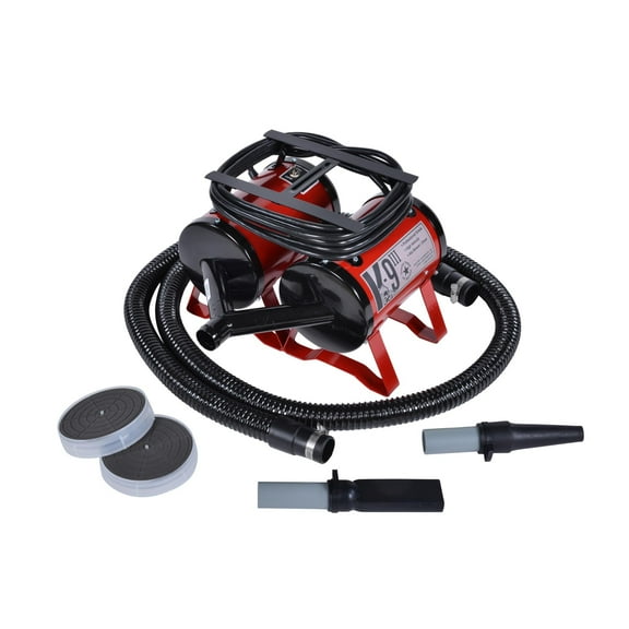 Electric Cleaner Company ECC K9 III Dog Blow Dryer, Red - Heavy Duty Durable Design with High Performance for Professional Grooming and at Home