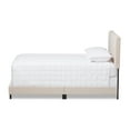 thumbnail image 2 of Baxton Studio Cassandra Modern and Contemporary Light Beige Fabric Upholstered King Size Bed, 2 of 8