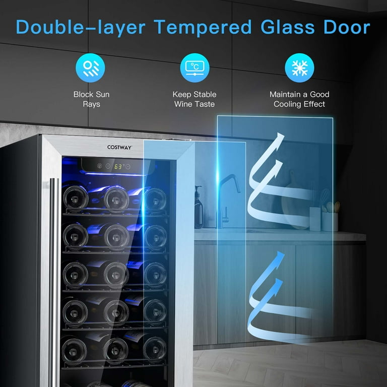 ●Nuwine Amazon.com: EUHOMY Wine and Beverage Refrigerator, 24 Inch