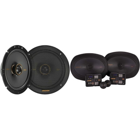 Kicker 51KSS6904 KS-Series 6x9" Component system with 1" tweeters w/ 51KSC6704 6.75" Coaxial Bundle