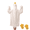 L, variant on ICHTHYOSAUR Oversized White Goose Hooded Wearable Blanket with Sleeves, Warm Animal One-Piece Sleep Robe, Fluffy Duck Loungewear Blanket Hoodie