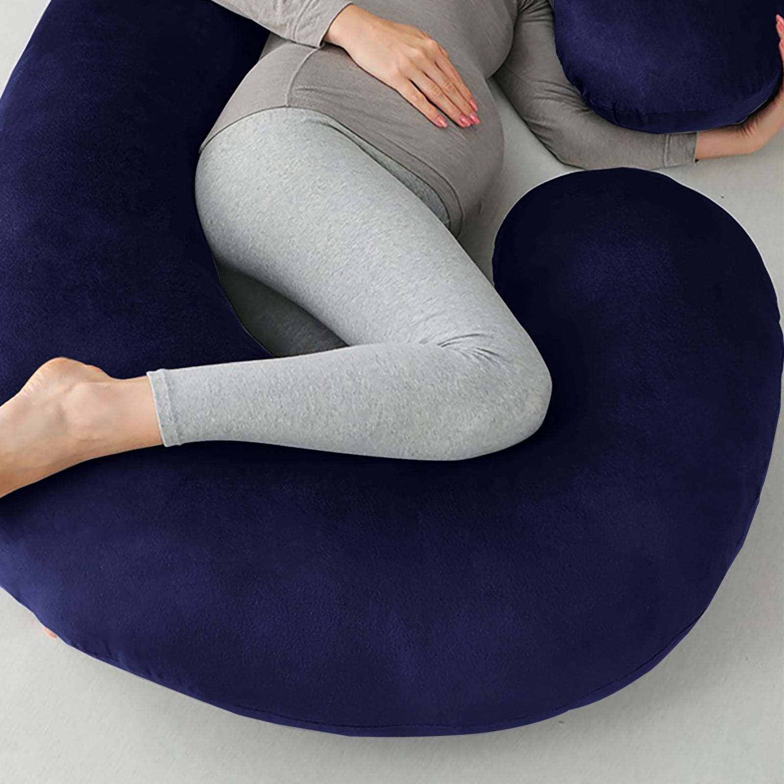 LACKUST C-shaped Maternity Pillow - Washable and Removable Pillow Cover,F