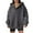 02#Dark Gray, variant on Womens Oversized Hoodies V Neck Sweatshirts Long Sleeve Pullover Loose Clothes 2025 Fall Trendy Tops Purple L