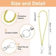 thumbnail image 2 of Bling Crystal Lanyard, 80cm(31.5") Phone Crossbody Strap with Metal Clasp & Keyring for Women ID Card, Key Strap, Yellow, 2 of 5