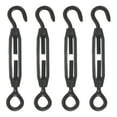 thumbnail image 1 of Uxcell 4Pcs M4 Gancho y Ojo 304 Acero Inoxidable Tensor de Cable de Alambre Tensión, Negro, 1 of 6