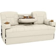 thumbnail image 4 of Qualitex De Leon Console SL RV Sofa Bed, 68" Wide, Ulitmate Leather, Bisque, 4 of 10