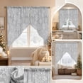 thumbnail image 6 of Christmas Themed Window Curtain 2 Piece, Irregular Polyester Drapes for Living Room Bedroom, Festive Holiday Window Decoration for Party Scene Layout, 6 of 7