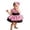 Pink, variant on Toddler Kids Caveman Girls Halloween Dog Bones Historical Cavegirl Mesh Dress Outfits