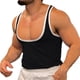 thumbnail image 2 of pstuiky Camiseta sin mangas para hombre, Camiseta deportiva ajustada de color liso para hombre, primavera y verano Camisas de hombre s, 2 of 8