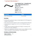 thumbnail image 2 of Lower Radiator Hose - Compatible with 1994 - 1999 Toyota Celica 2.2L 4-Cylinder GAS - AC Delco, 2 of 2