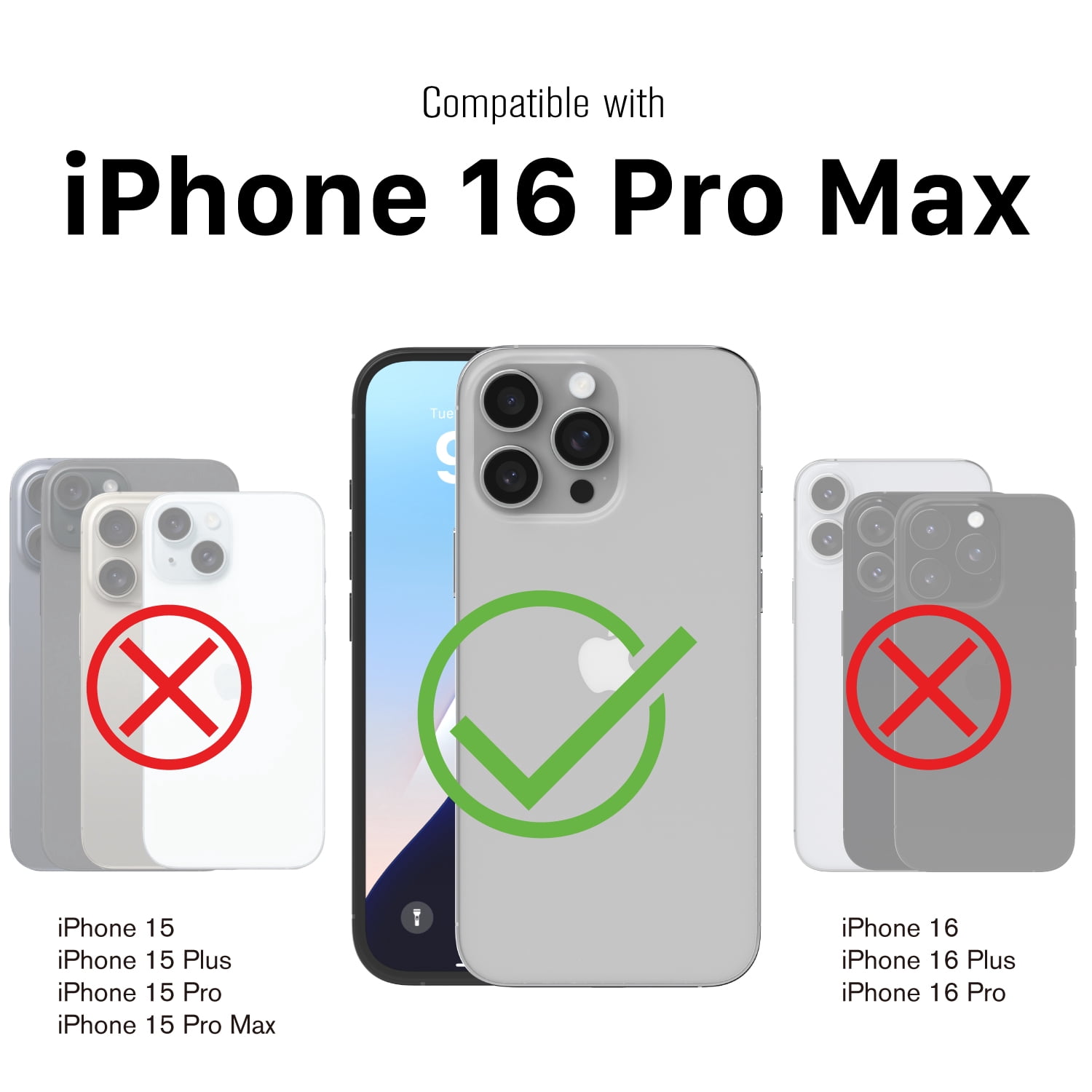 Vena vCommute for Apple iPhone 16 Pro Max Wallet Case, iPhone 16 Pro Max Case with Leather Stand Card Holder [Military Grade Drop Protection] - Purple