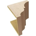 thumbnail image 6 of 12"W x 12"D x 12"H Wide Asheboro Rough Cedar Woodgrain TimberThane Corbel, Primed Tan, 6 of 6
