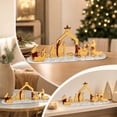 thumbnail image 7 of Lilixerw Gold Nativity Scene Figurine, Acrylic Mirror Tabletop Manger Decor with Angel Shepherds on Clear Base for Christmas Home Decorations, 7 of 7
