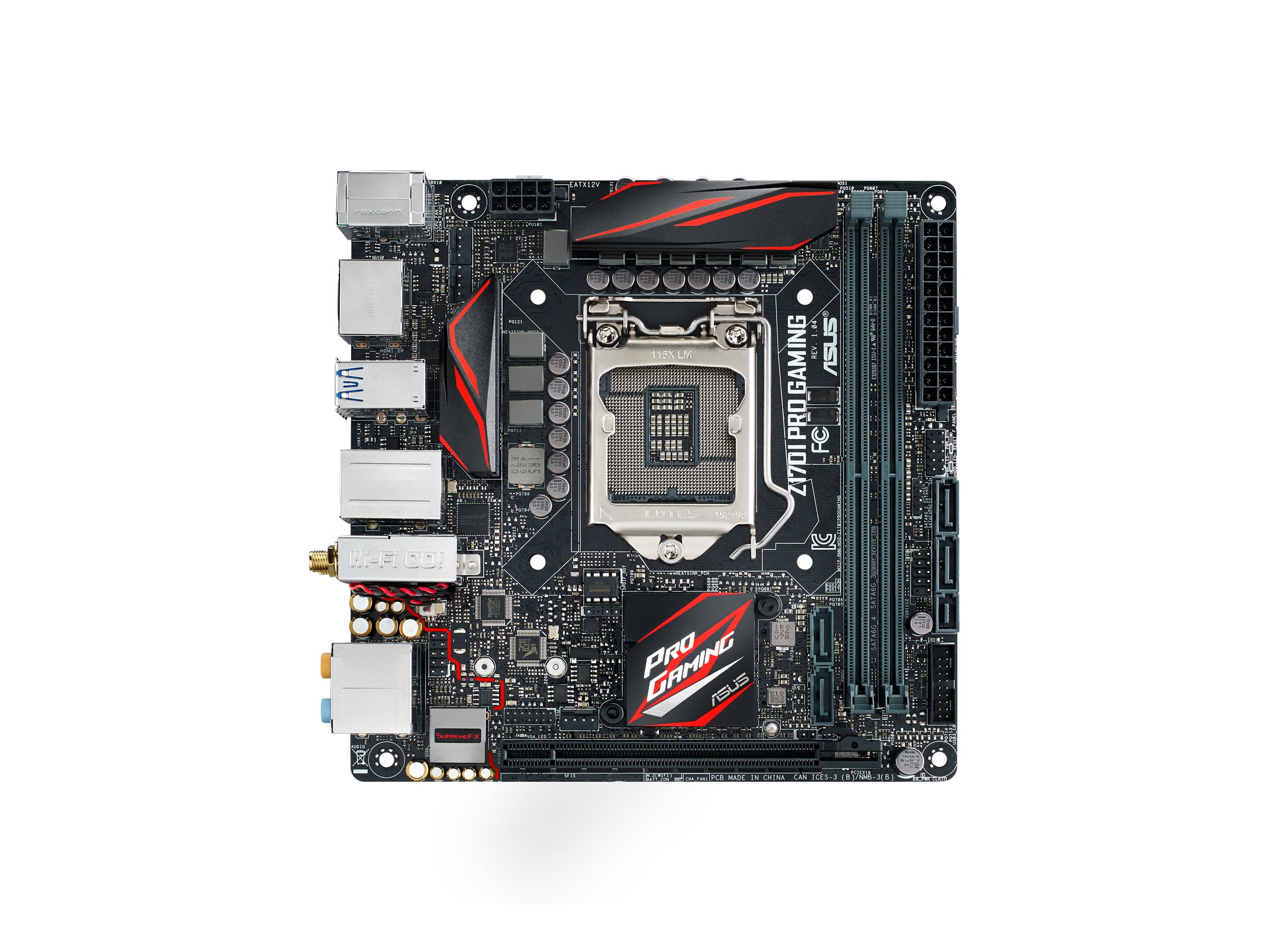 ASUS Z170I PRO GAMING Motherboard mini ITX LGA1151 Socket Z170 USB 3.0, USB 3.1