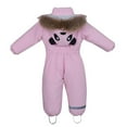 thumbnail image 5 of KAUOD Boys Girls One Piece Snowsuits Jumpsuits Hooded Insulated Snowboard Ski Suits Onesie Kids Winter Thick Bib Overall, 5 of 5