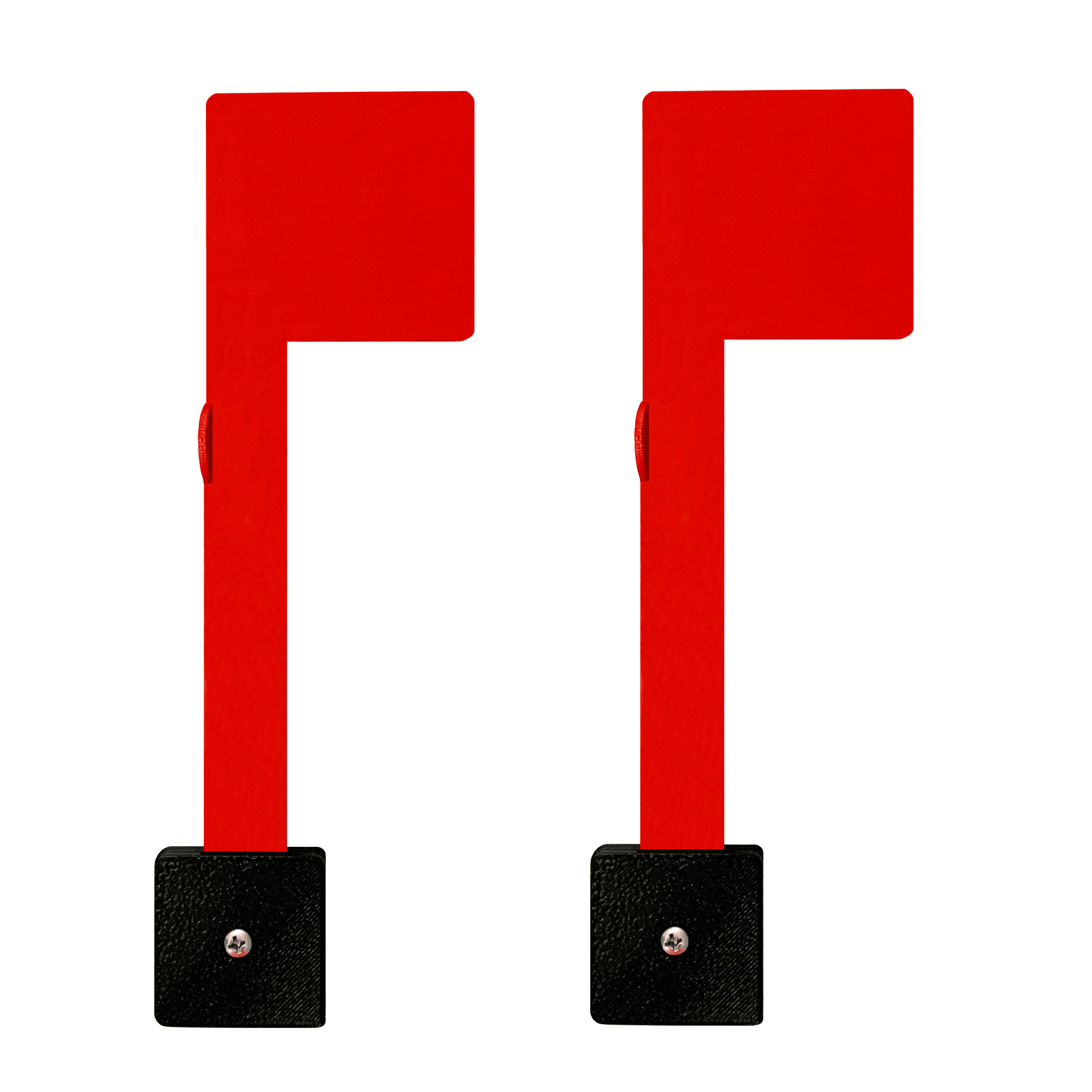 [2 PACK] MCCHJoy No Tools Needed Waterproof Sturdy Mailbox Flag Replacement, Sticks to Most Surfaces, Heavy Duty for Any Weather Conditions, No Tools Required, Easy Assembly