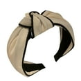 thumbnail image 3 of Miorin Under $5 Cute Headband for Women, Fashion Non Slip Elastic Headband, Soft Cloth Hair Band for Yoga Workout, Hair Accessories for Women, Beige Heardband, 3 of 3
