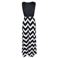 thumbnail image 5 of Plus Size Womens Long Maxi Dresses Wave Striped Sleeveless Casual Loose Summer Beach Sundress Party Cocktail, 5 of 5