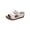 White, variant on Sandals Women Sole Earth Womens Sandals | Leather Double-Buckle Slides Women Dress Shoes for Women Black 5.5