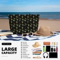 thumbnail image 5 of Daiia Bee Floral Beach Travel Bag - Water-Resistant Beach Bag, Lightweight Tote with 7 Pockets for Women and Men - Gym,Pool,Camping,Reusable Grocery Bag, 5 of 7