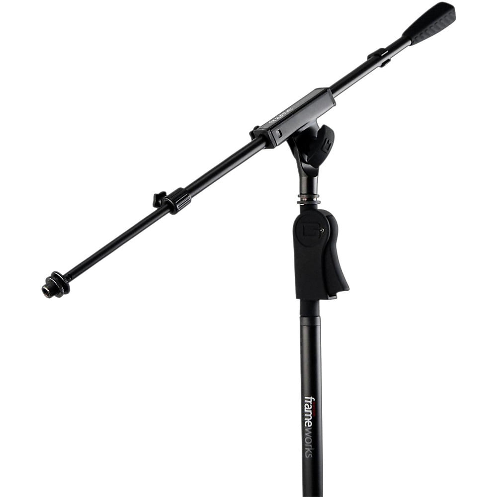 Gator Frameworks Tripod Mic Stand w/ One Handed Clutch & Telescoping Boom (GFW-MIC-2120)