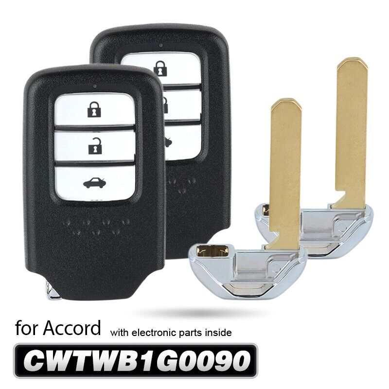 2x for Honda Accord 2018 2019 2020 2021 Smart Keyless Remote Key Fob