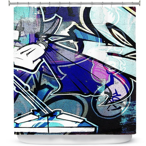 Shower Curtains 70" x 93" from DiaNoche Designs by Martin Taylor - Graffiti 13