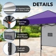thumbnail image 6 of INTER HUT 6x4 Pop up Portable Canopy Tent, Instant Folding Sun Shelter with Carry Bag, Purple, 6 of 8