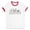 White/Red, variant on Skyline Denver Colorado Ringer Tee Shirt Unisex Large White/Black