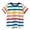 Multicolor, variant on RTKFRFLM Toddler Boys' Striped T-Shirt Short Sleeve Fashionable Cotton Base Layering Top for Kids Classic Nautical Style Summer Tee Comfortable Breathable Daily Casual Ages 1-7 Years