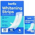thumbnail image 1 of Tiras blanqueadoras dentales Berlix, 16 tratamientos, aceite de coco, 1 of 7