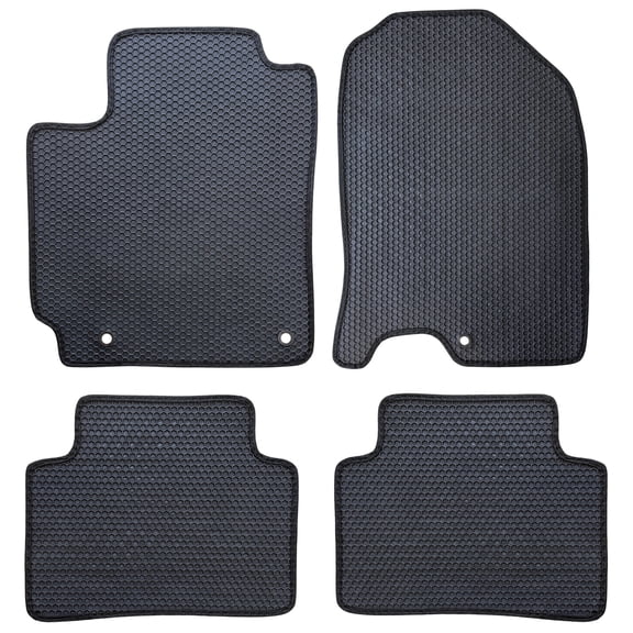 ecoMats All Weather Floor Mats Fit for 2018 to 2023 Hyundai Kona, Front and Rear
