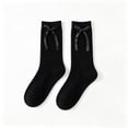 thumbnail image 1 of Toddler Girls Knee Hight Stocking Solid Color Bowknot Soft Long Socks 2-8 Years, 1 of 4