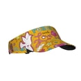 thumbnail image 2 of Bingfone Adjustable Empty Top Sun Visor For Women And Men-Peace Love And Dove Flower Power, 2 of 8