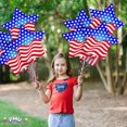 thumbnail image 2 of PMU Patriotic Prism Star Shaped Flag 18 Inch Mylar-Foil Balloon Pkg/10, 2 of 7