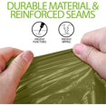 thumbnail image 3 of Lot de 4 Ponchos de Pluie Réutilisables d'Urgence, 90 % Rétention de Chaleur Corporelle / Équipement Résistant aux Intempéries pour Adultes / Idéal pour Camping, Randonnée & Kits de Survie (Vert), 3 of 6