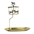 thumbnail image 1 of Portavelas de té dorado Fityle con forma de carrusel para bodas románticas y Navidad Troyano, 1 of 9