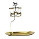 thumbnail image 1 of Portavelas giratorio de metal con forma de carrusel para velas de té, ideal para bodas y eventos. Troyano, 1 of 9