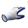 thumbnail image 5 of Yesfashion 1 Pair Nylon Gardening Gloves Waterproof Stab-resistant Safety Double-layer Latex Coated Non-slip Wear-resistant For Outdoor Handling, 5 of 8