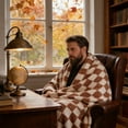 thumbnail image 6 of yulier Throw Blanket for Couch, Checkered Flannel Blanket Christmas Gifts for Women Men, Soft Cozy Small Blanket for Bedroom Bed Sofa Home Decor, 39.37 x 27.56 Inches, 6 of 6