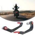 thumbnail image 1 of BUYISI 2Pcs Motorcycles Cnc Handlebars Brake Clutch Lever Hand Guard Protectors Aluminum Gear Modification Accessories Handguard Shield Red, 1 of 5