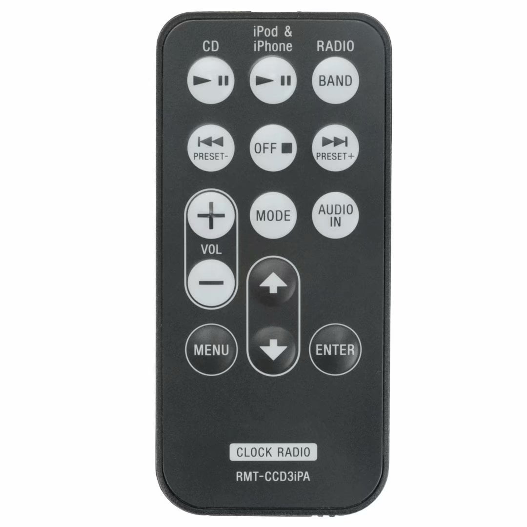 New Remote replacement RMTCCD3iP for Sony ICFCD3iP FM/AM CD Clock Radio