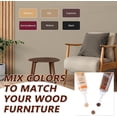 thumbnail image 6 of Wood Furniture Repair Kit, 6 Colors Wood Filler Hardwood Laminate Vinyl Floor Repair Kit, with Wood Putty, Wood Polish Wax for Hole, Scratch, Crack, Stain (Walnut Wood 20Pcs), 6 of 7