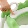 Mangohood Potty Training Toilet Seat with Step Stool Ladder for Kids, Height Adjustable (Green